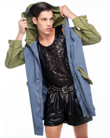 Parka Bicolor em Memory 