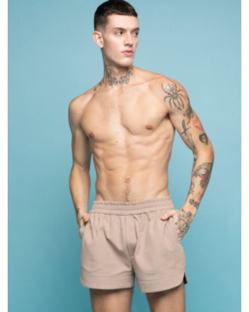 Short em Cotton Texturizado