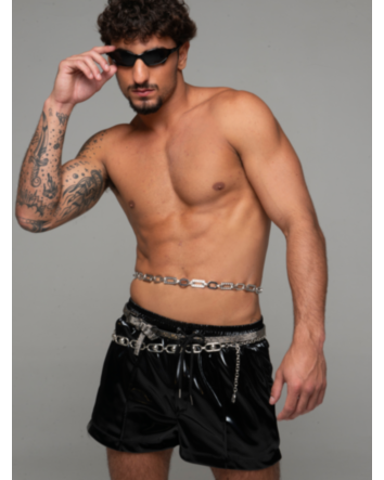 Short em Vinyl Acqua