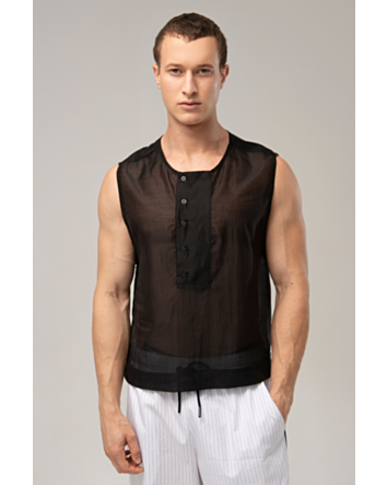 Tank Top em Tencel Aura 2-preto-M